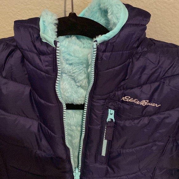 Eddie Bauer kids Youth Deer Harbor reversible jacket - Picture 5 of 7